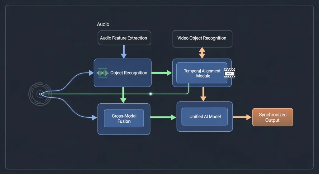 Lightricks LTX-2 open source strategy visualization showing audio-video synchronization architecture