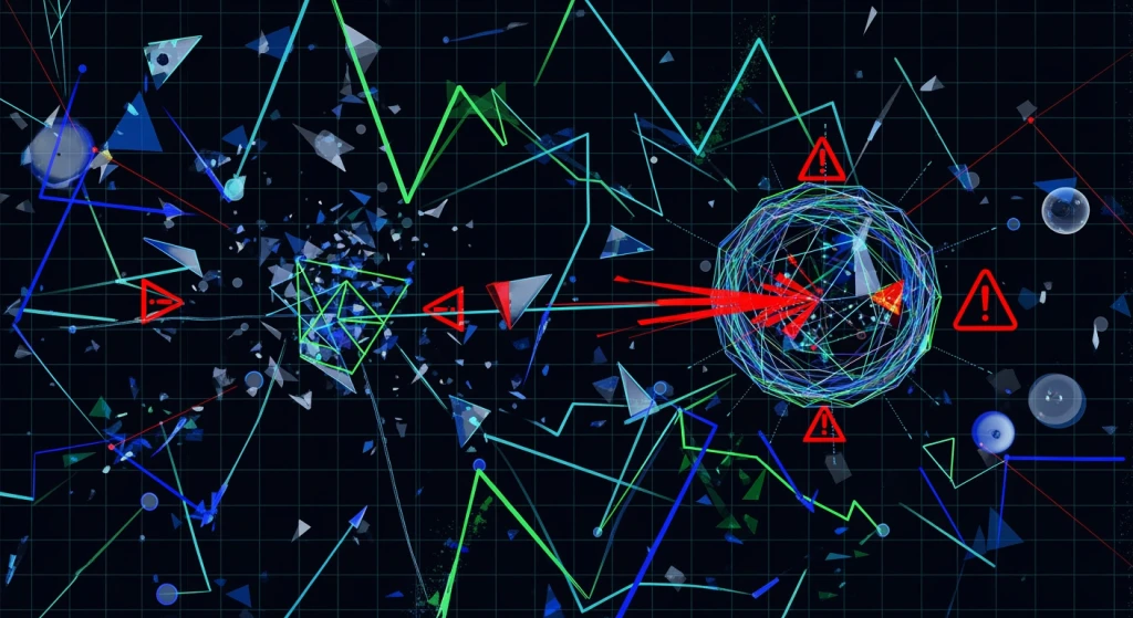 AI video generation chaos showing physics engine conflicts and unstable motion in video output