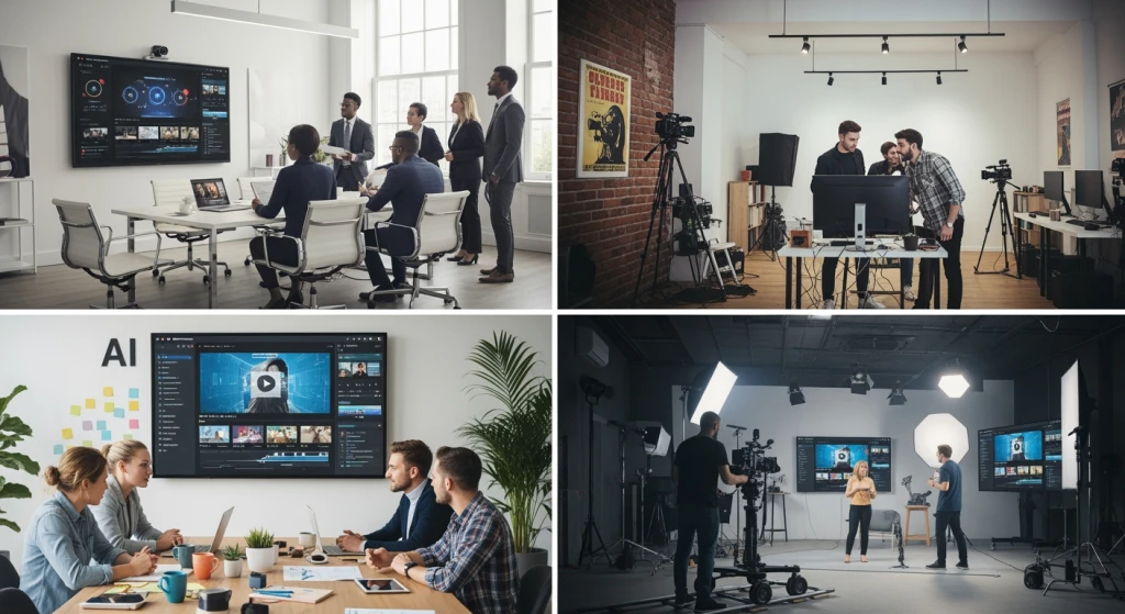 Cross-industry applications of AI video prompting techniques in different production contexts